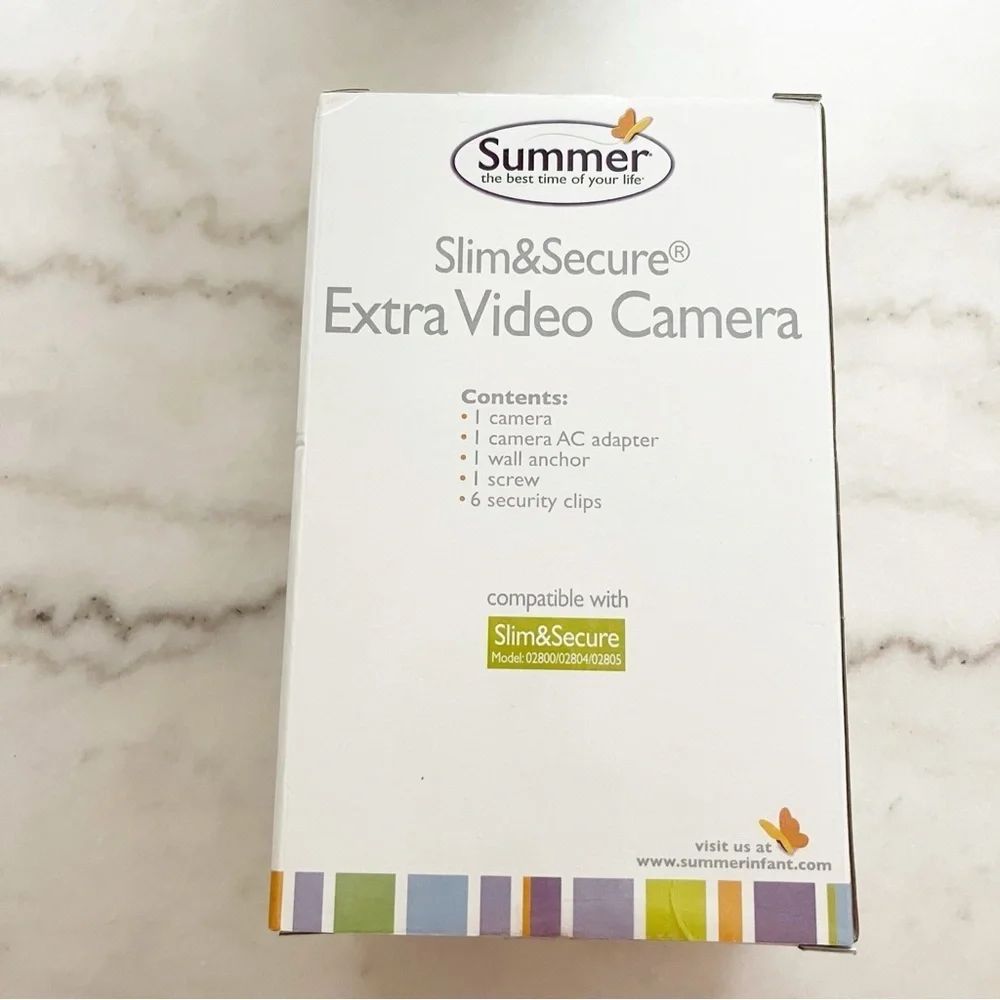 NEW Summer Infant Extra Video Camera SLIM & Secure Baby Monitor Camera #28390